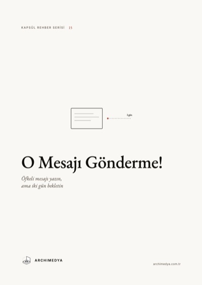 O Mesajı Gönderme! kitapçığının kapağı